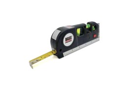 Laserová vodováha s metrem 2,5m BASS (obrázek pro) Laserová vodováha s metrem 2,5m BASS