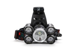 Čelovka (nabíjecí) 5xLED 1 T6, 4 XPE BASS (obrázek pro) Čelovka (nabíjecí) 5xLED 1 T6, 4 XPE BASS