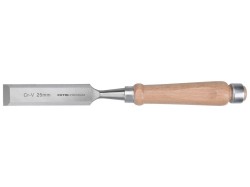 Dláto s kvalitní bukovou rukojetí, 25mm, délka 280mm, CrV, EXTOL PREMIUM (obrázek pro) Dláto s kvalitní bukovou rukojetí, 25mm, délka 280mm, CrV, EXTOL PREMIUM