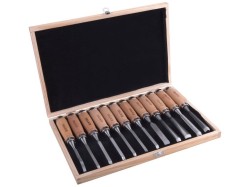 Dláta řezbářská, sada 12ks, EXTOL PREMIUM (obrázek pro) Dláta řezbářská, sada 12ks, EXTOL PREMIUM