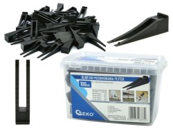 Klínky pro vyrovnávací systém na obklady a dlažbu 100 ks GEKO (obrázek pro) Klínky pro vyrovnávací systém na obklady a dlažbu 100 ks GEKO