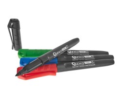 Permanentní popisovač 4 barvy, 4mm, sada 4ks GEKO (obrázek pro) Permanentní popisovač 4 barvy, 4mm, sada 4ks GEKO