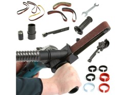 Bruska pásová - univerzální nástavec pro úhlovou brusku s odsáváním MAR-POL (obrázek pro) Bruska pásová - univerzální nástavec pro úhlovou brusku s odsáváním MAR-POL