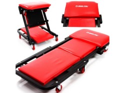 Montážní pojízdné lehátko, stolička 2v1 červená MAR-POL (obrázek pro) Montážní pojízdné lehátko, stolička 2v1 červená MAR-POL