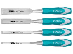 Dláta na dřevo, sada 4ks, industrial, CrV TOTAL (obrázek pro) Dláta na dřevo, sada 4ks, industrial, CrV TOTAL