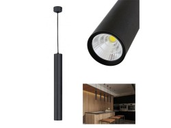 LED závěsné světlo, černá tuba 8W, 230V KAXL (obrázek pro) LED závěsné světlo, černá tuba 8W, 230V KAXL