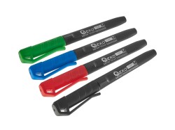 Permanentní popisovač 4 barvy, 4mm, sada 4ks GEKO (obrázek pro) Permanentní popisovač 4 barvy, 4mm, sada 4ks GEKO