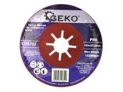 Brusný fíbrový lamelový kotouč 125mm P80 (obrázek pro) Brusný fíbrový lamelový kotouč 125mm P80